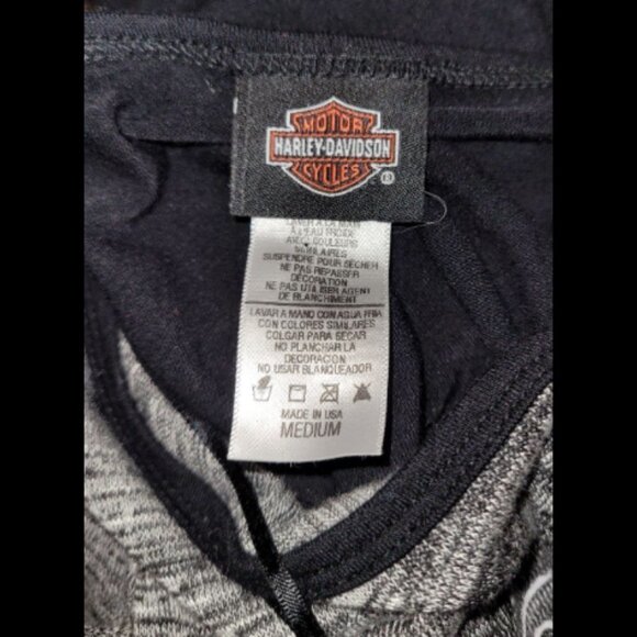 Harley-Davidson Shirt Women's Heather Grey Size M - Picture 7 of 7